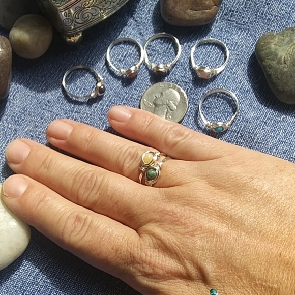 NWT Handmade Wire Wrapped Gemstone Ring - Picture 3 of 8